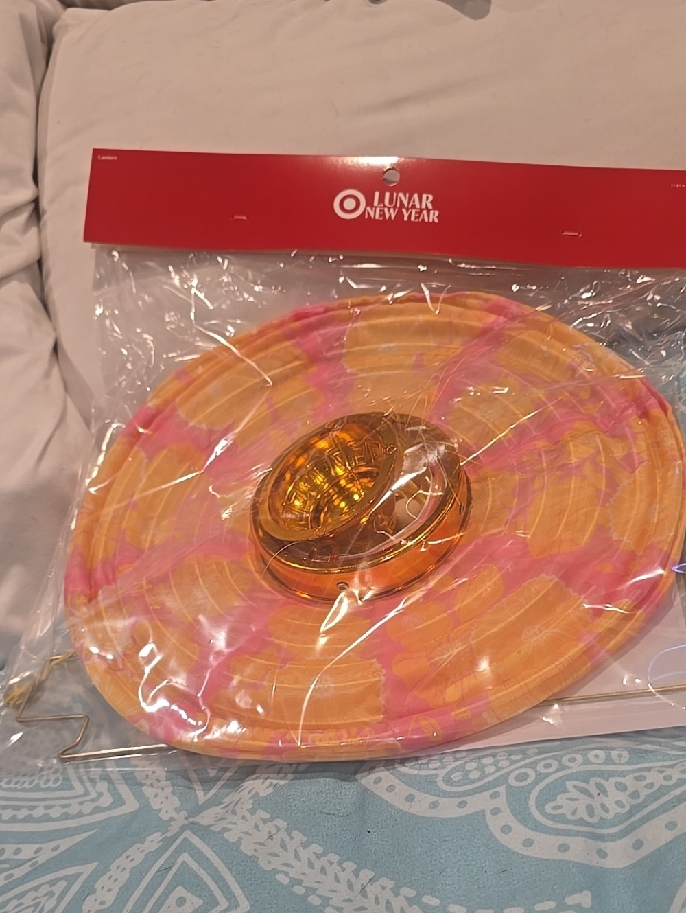 ❤️10/$40 Big Target Lunar New Year Pink & Orange Paper Lantern